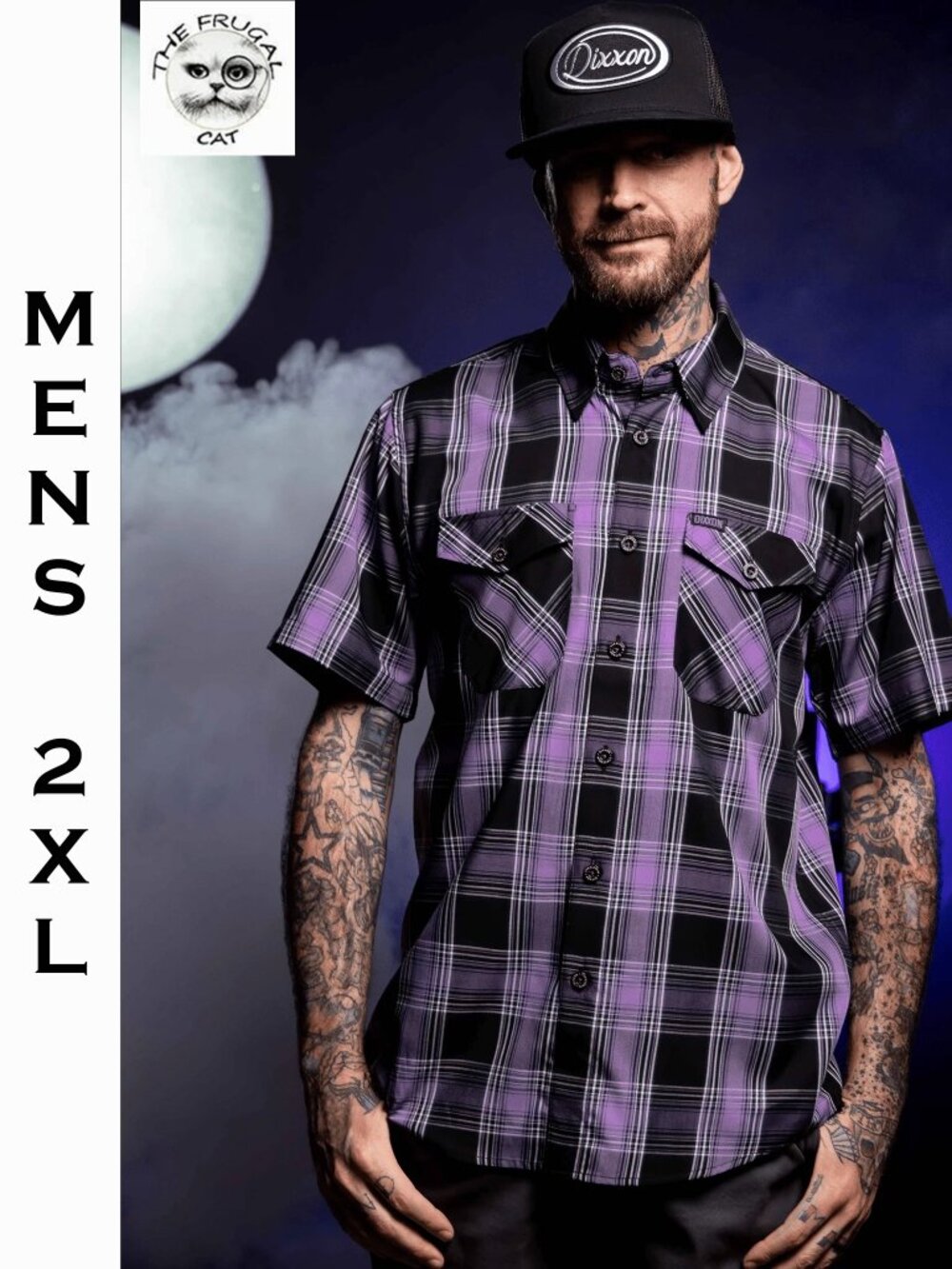 DIXXON FLANNEL - NIGHTFALL Bamboo Shirt SS - Men's 2XL